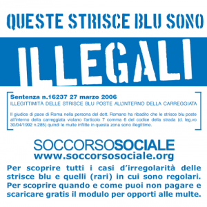 Strisce blu illegali